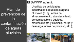 SWPPP (Espanol)  ENTRENAMIENTO DE AGUA TORMENTA SWPPP