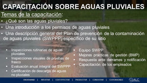 SWPPP (Espanol)  ENTRENAMIENTO DE AGUA TORMENTA SWPPP